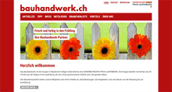 Desktop Screenshot of bauhandwerk.ch